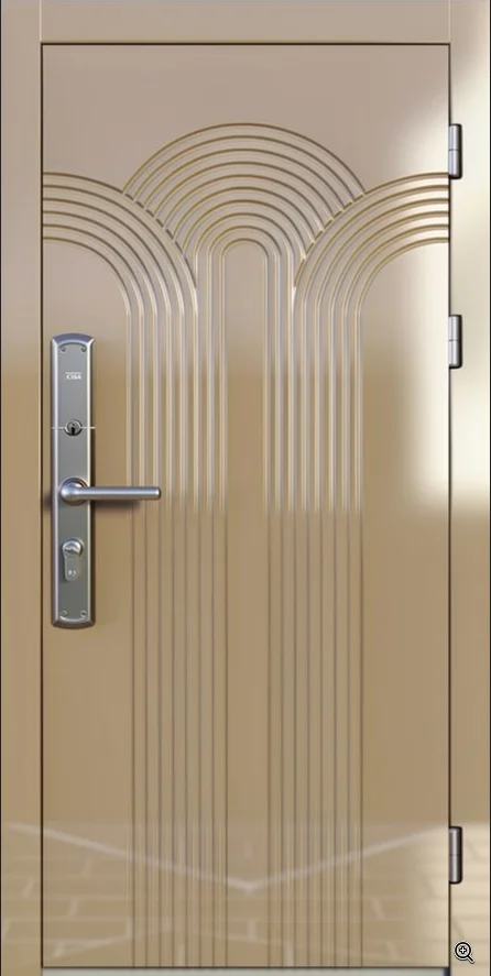 Входная дверь Aurora-16 (Порошковое напыление / МДФ ПВХ) - внешняя сторона